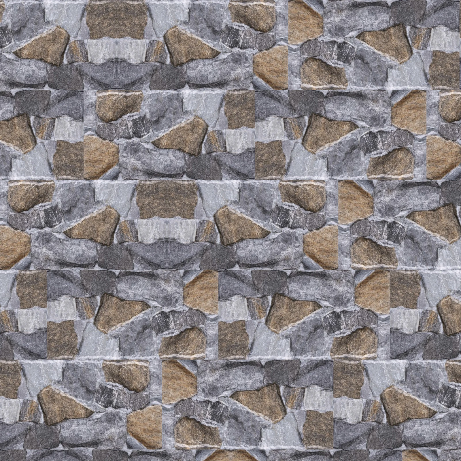 Stack Stone Stone Style Dark Beige & Grey