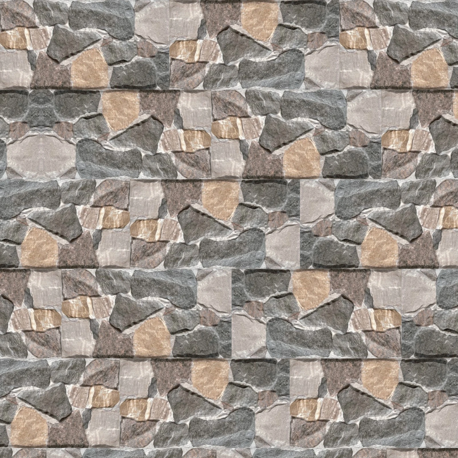 Stack Stone Stone Style Light Beige & Grey